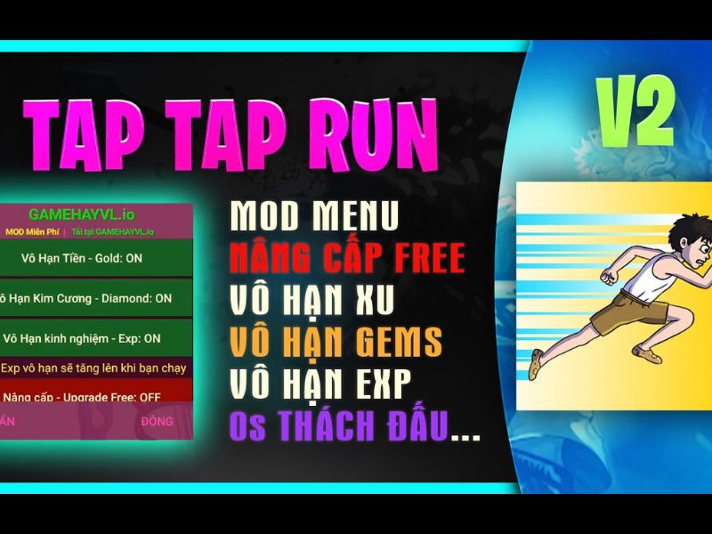 C&aacute;c T&iacute;nh Năng Nổi Bật Ở Phi&ecirc;n Bản Tap Tap Run Mod APK