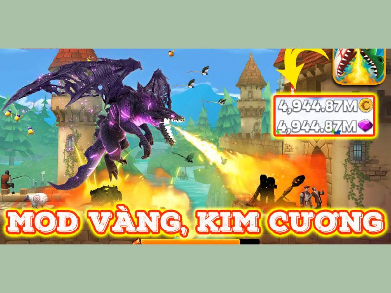 Các Tính Năng Nổi Bật Của Bản Hack Hungry Dragon
