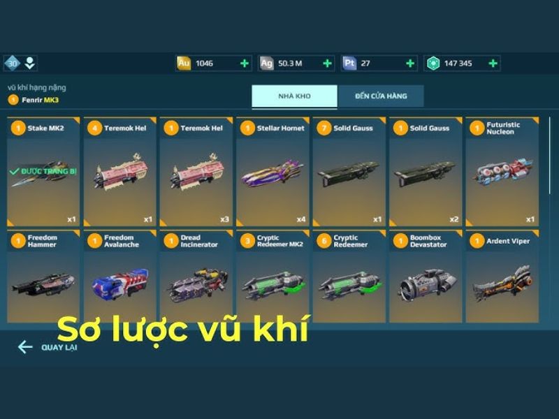 Tải Hack War Robots Mod Apk v12.1.0 (Full Vàng, Menu) Kho vũ khí hiện đại trong Hack War Robots