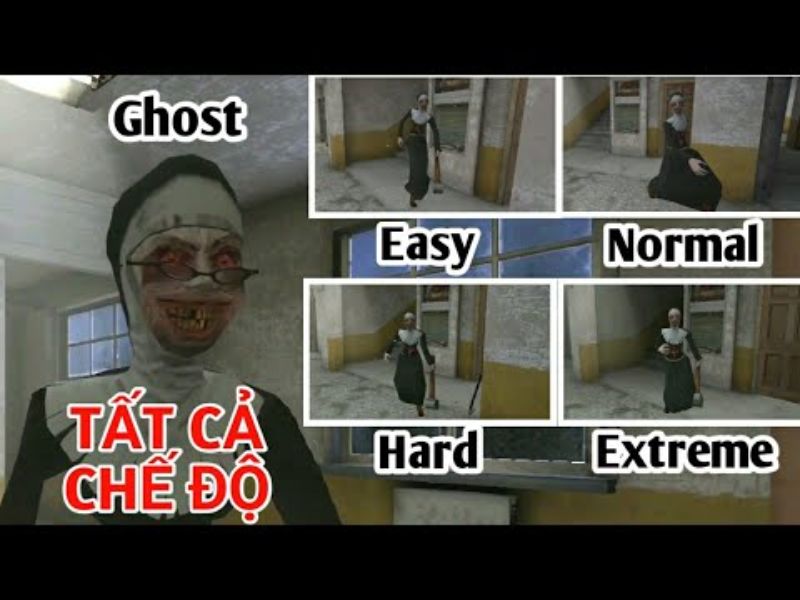 Lựa chọn chế độ chơi trong Hack Evil Nun