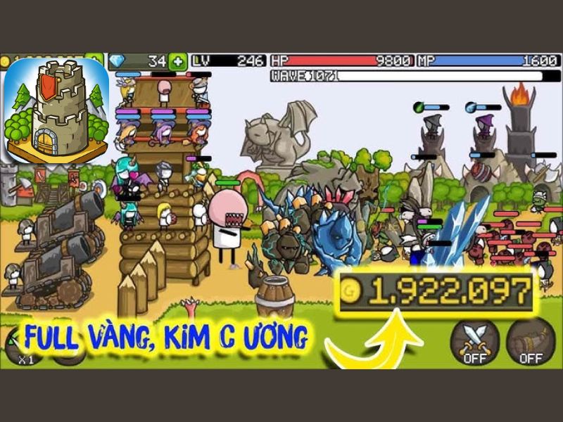 Một Số Tính Năng Nổi Bật Trong Grow Castle Mod Apk