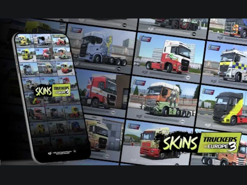 Nhiều loại xe tải trong Hack Truckers Of Europe 3