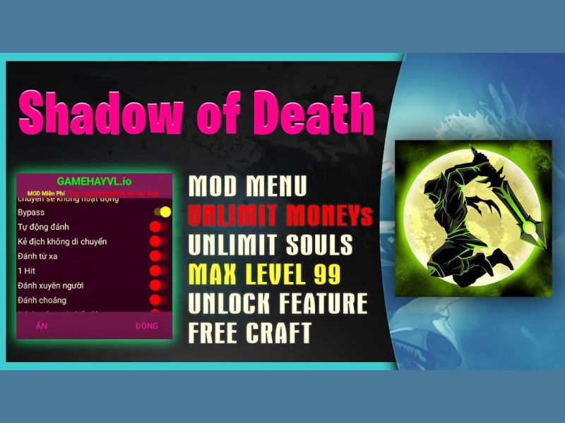 Tính Năng Nổi Bật Trong Hack Shadow Of Death