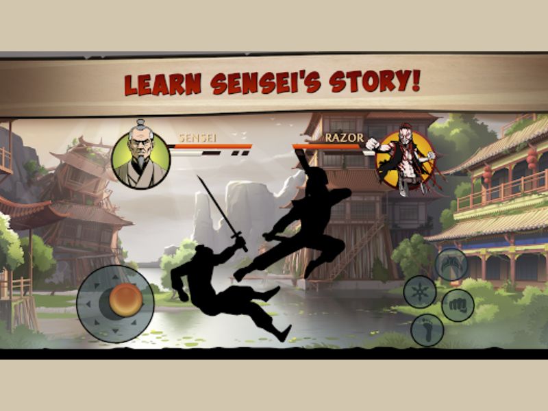 Cốt truyện lôi cuốn trong Shadow Fight 2 Hack 