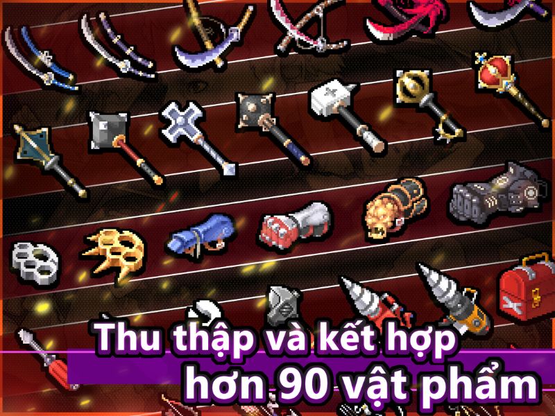 Hơn 90 Loại Vật Phẩm Khác Nhau Thay Đổi Mọi Trận Chiến Của Otherworld Legends Mod APK