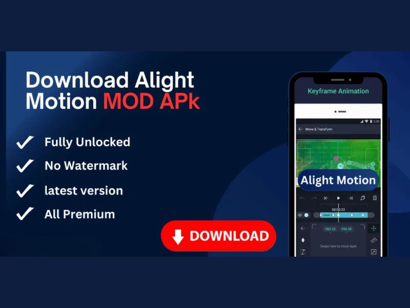 Một Số T&iacute;nh Năng Mod Nổi Bật Trong Alight Motion Pro 3.9.0 Mod APK