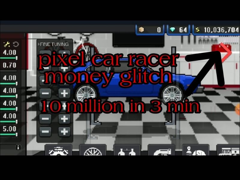 Phi&ecirc;n Bản N&acirc;ng Cấp C&oacute; Trong Hack Pixel Car Racer