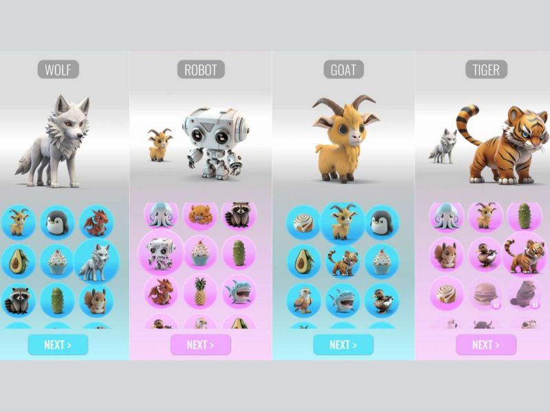 Sưu tập sinh vật trong Hack Animash