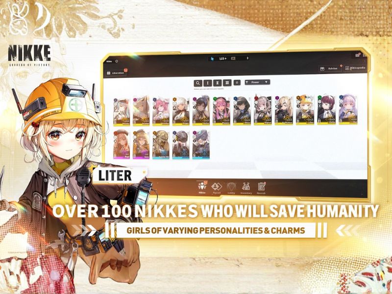 Tải Nikke Mod Apk (Vô Hạn Tiền, Menu, One Hit) v145.10.4 Thu thập nữ chiến binh xinh đẹp trong Nikke Mod Apk