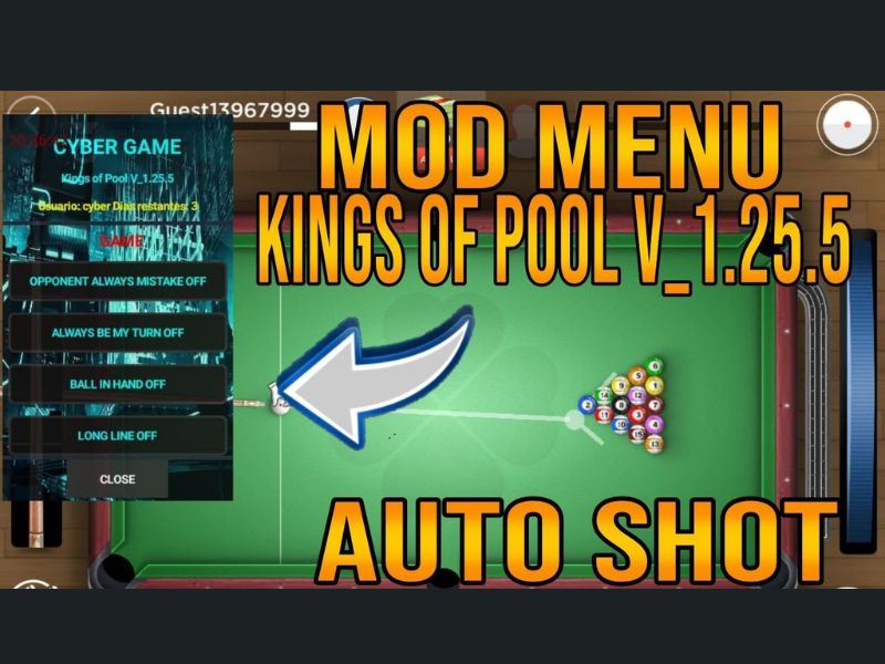 T&iacute;nh Năng MOD Nổi Bật C&oacute; Trong Kings Of Pool Mod APK