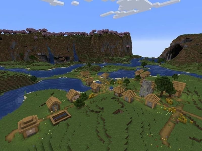 Thảo nguy&ecirc;n rộng lớn trong Minecraft 1.20 Tiếng Việt