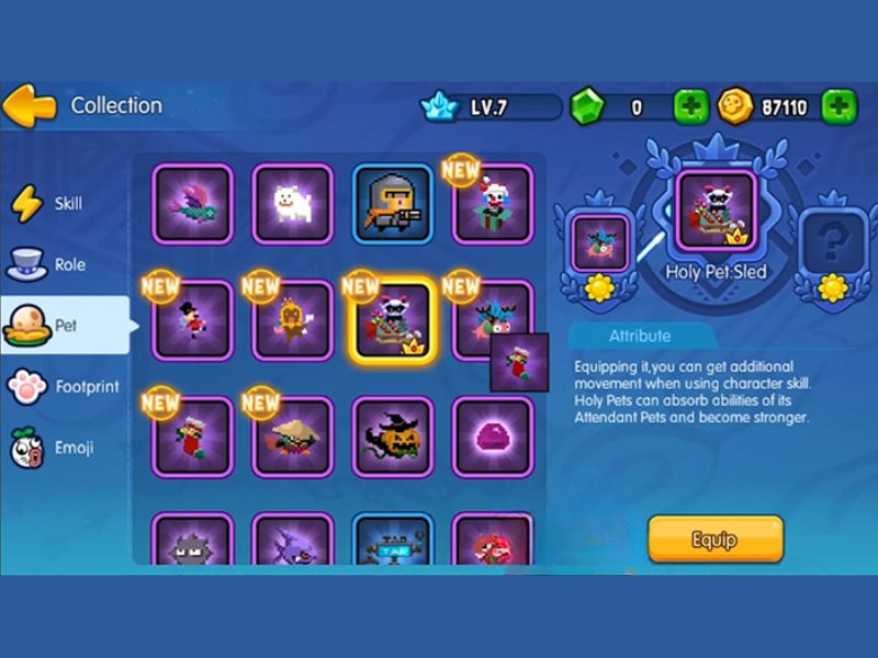 Được trang bị vũ kh&iacute;, th&uacute; cưng trong Barbarq Mod APK