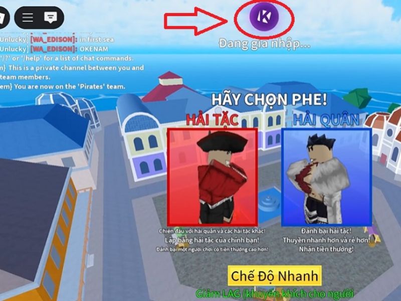 Tải Hack Krnl X ROBLOX (VNG + QT) v2.720 Mới Nhất Cho Android Mở Blox Fruits lên sẽ thấy icon trên màn hình