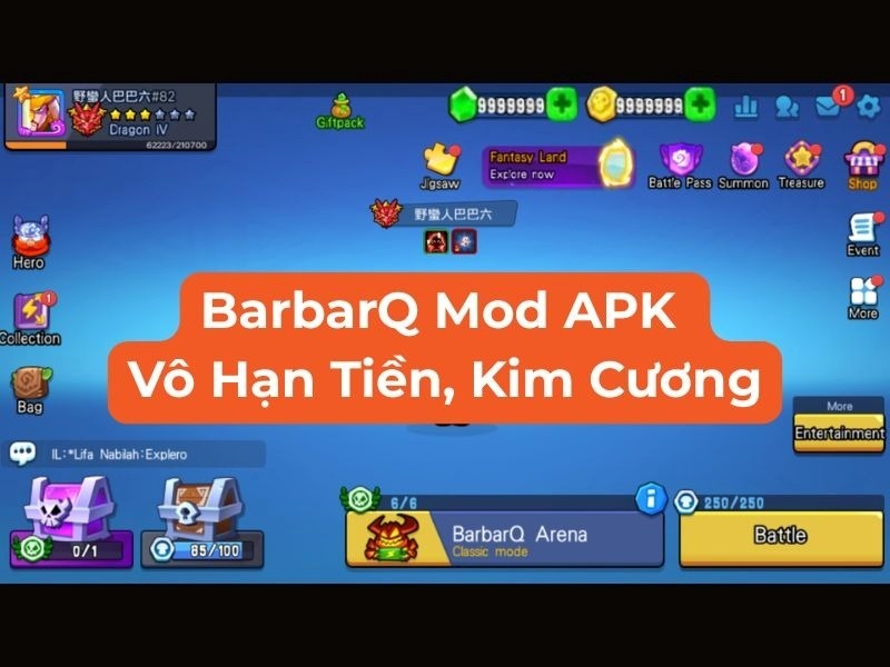 Phi&ecirc;n Bản Barbarq Mod APK C&oacute; Những T&iacute;nh Năng N&acirc;ng Cấp G&igrave;