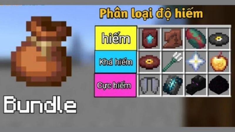 Bundles quản lý kho đồ gọn gàng hơn trong Minecraft 1.21.44 APK Tiếng Việt