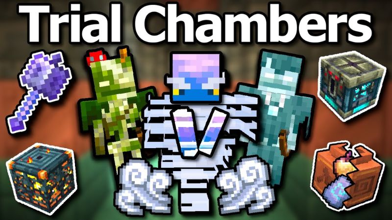 C&aacute;c loại qu&aacute;i vật nguy hiểm từ Trial Chambers trong Minecraft 1.21.30 APK Tiếng Việt