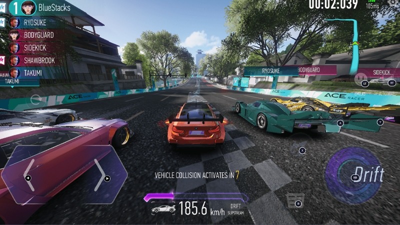 Hệ thống điều khiển trực quan trong Ace Racer Mod APK 