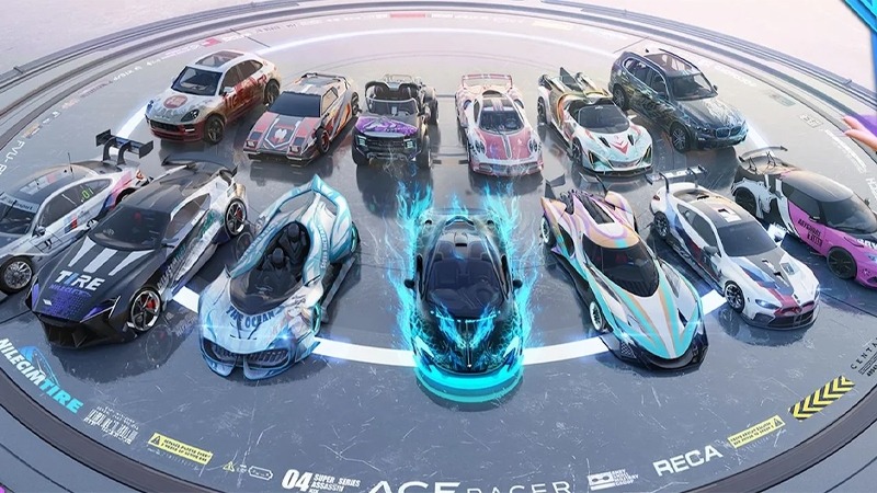 Hơn 80+ siêu xe được ủy quyền từ các hãng nổi tiếng trong Ace Racer Mod APK 