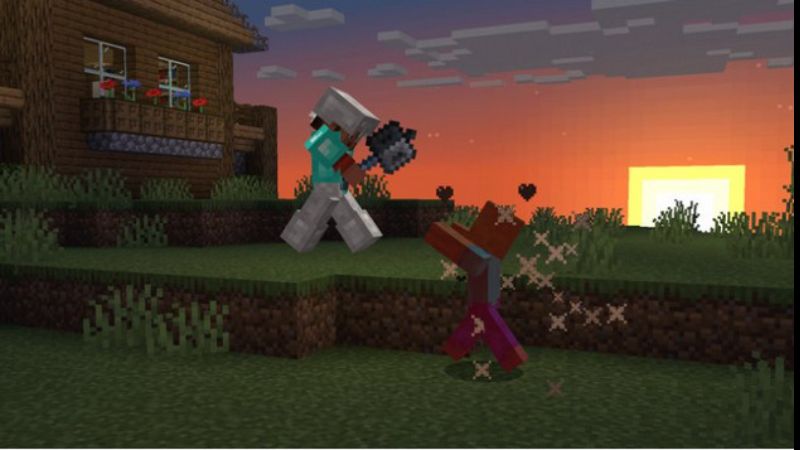 Vũ kh&iacute; Mace trong Minecraft 1.21.2 APK Tiếng Việt