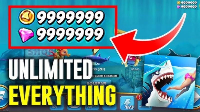 Điểm Danh 4 Tính Năng Đột Phá Của Bản Hungry Shark World Hack