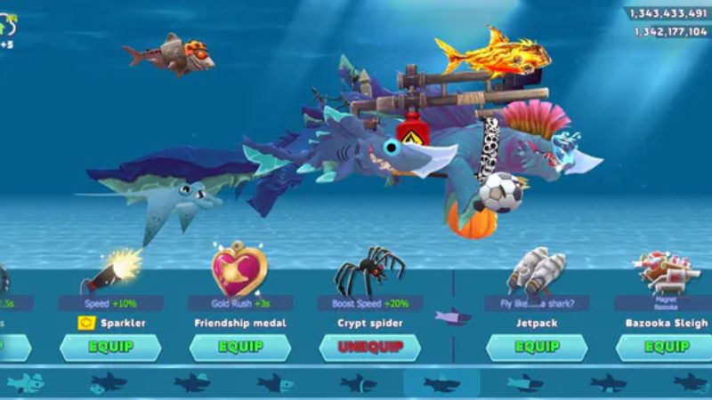 Tải Hack Hungry Shark Evolution (Vô Hạn Tiền) v13.9.2 Tại Sao Bản Hack Hungry Shark Evolution Vô Hạn Tiền Lại Là Sự Lựa Chọn Số 1?