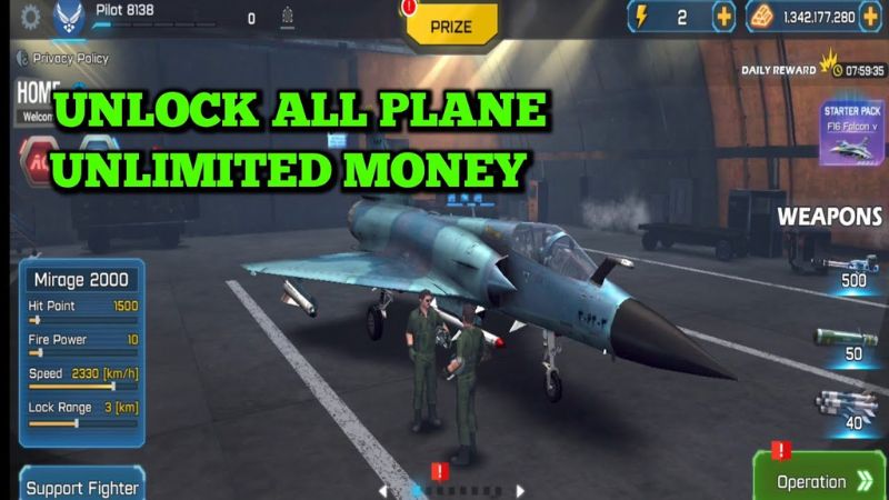 Tải Hack Ace Fighter Mod APK (Vô Hạn Tiền) v2.747 Khám Phá Những Cải Tiến Đột Phá Trên Phiên Bản Hack Ace Fighter