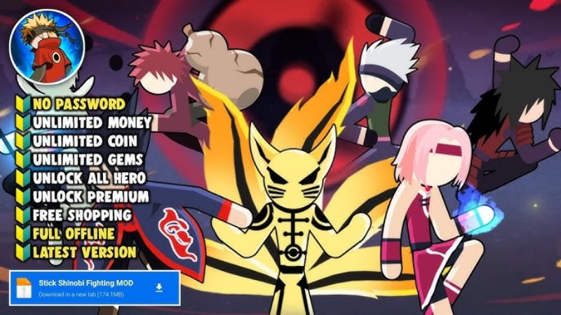 Stickman Shinobi Fighting MOD APK