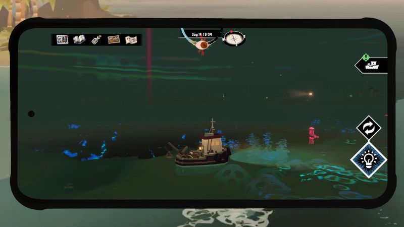 Tải DREDGE APK v1.5.18 Miễn Phí Cho Android DREDGE APK đối mặt nguy hiểm trong màn đêm.