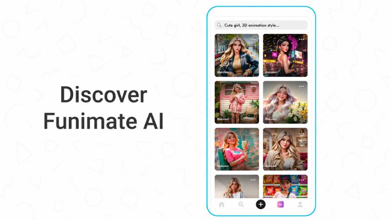 Funimate MOD APK sử dụng Video Mask và AI Effects.