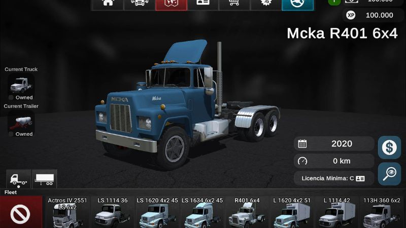 Gameplay Grand Truck Simulator 2 MOD APK trong cabin