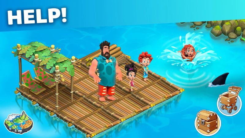 Gameplay Hack Family Island khi trồng trọt trên đảo.