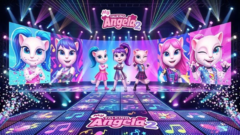 Tải My Talking Angela 2 MOD APK (Vô Hạn Tiền) v26.4.1.42055 My Talking Angela 2 MOD APK trong thế giới thú cưng ảo