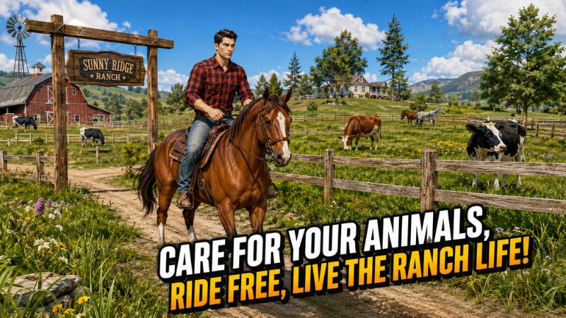 Farming Simulator 20 APK với gia súc và khu vực chăn nuôi trong trang trại