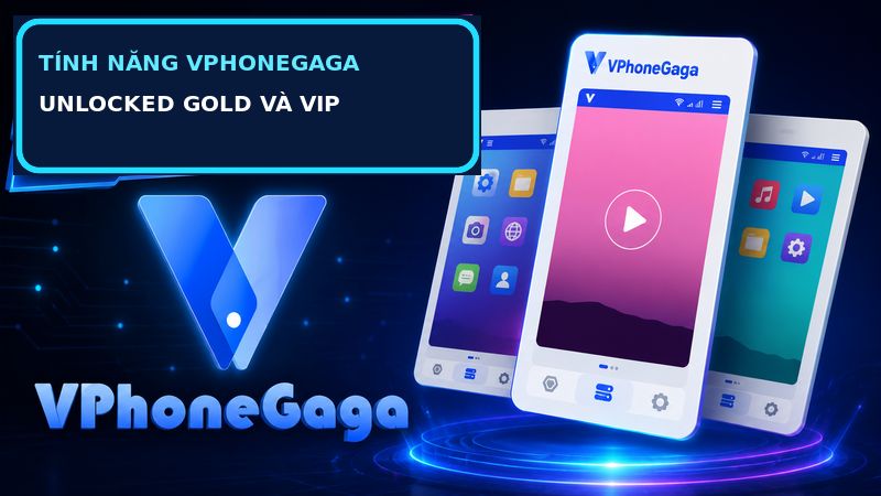 Giao diện VPhoneGaGa mở khóa Gold VIP