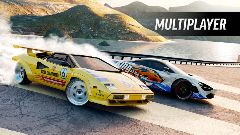 Hack Drift Max Pro trong gara tùy chỉnh vành xe cùng màu sơn
