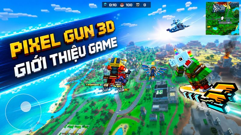 Hack Pixel Gun 3D trong đấu trường bắn súng pixel