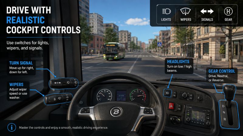 Minibus Simulator Vietnam APK tuân thủ đèn đỏ và camera tốc độ