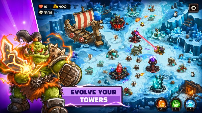 Nhiều tower được bố trí dọc tuyến đường của quân địch