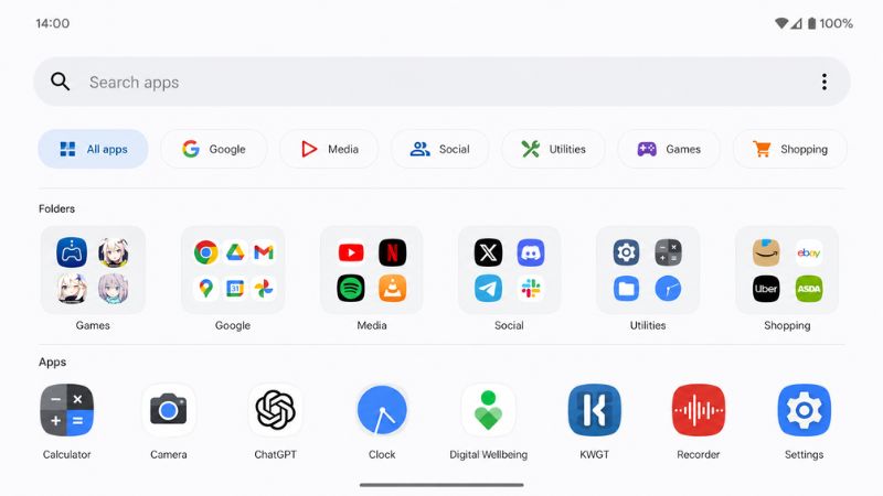 Nova Launcher Prime APK với phần thiết lập gesture trên màn hình Android