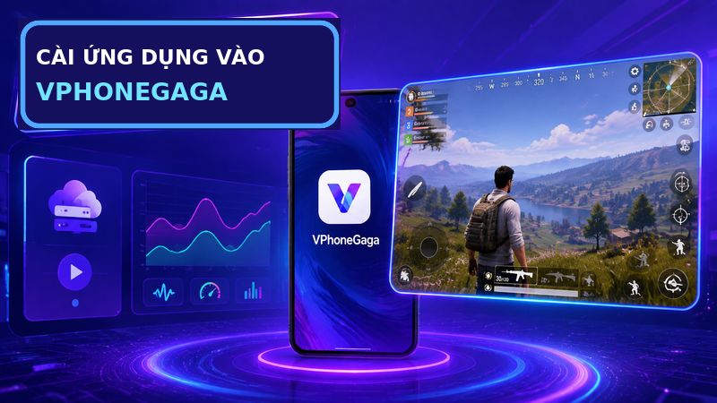 Thao tác sử dụng ứng dụng bên trong VPhoneGaGa