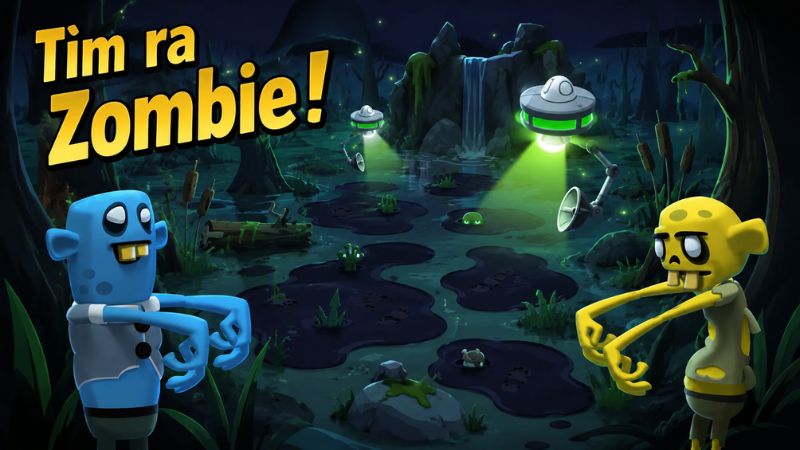 Zombie Catchers MOD APK sử dụng não làm mồi để dụ zombie rời khỏi nơi ẩn nấp
