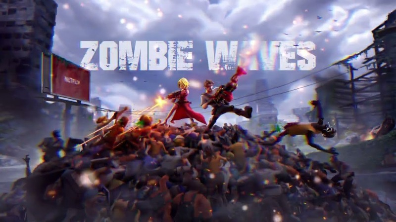Zombie Waves MOD APK với nhân vật chiến đấu giữa đàn zombie